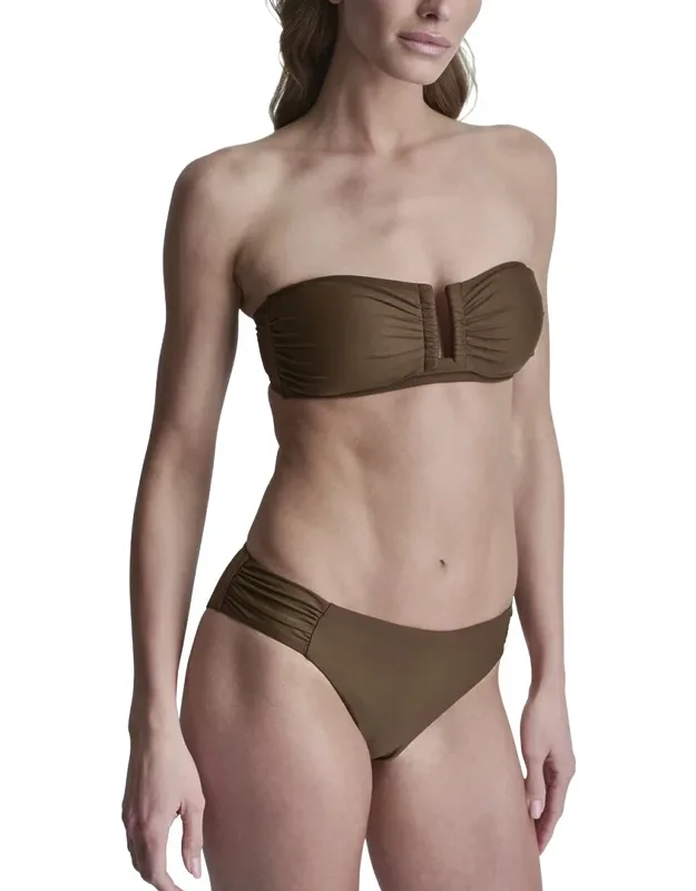 Shirred Bikini Set