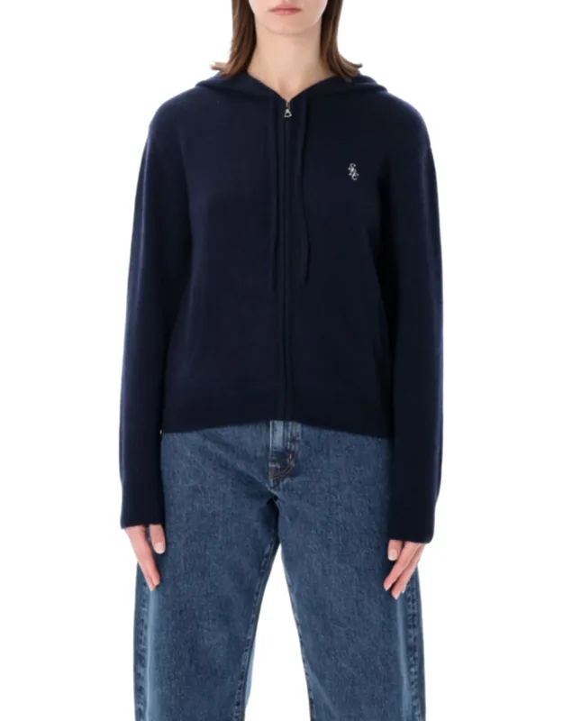 Cashmere Zip Up Hoodie