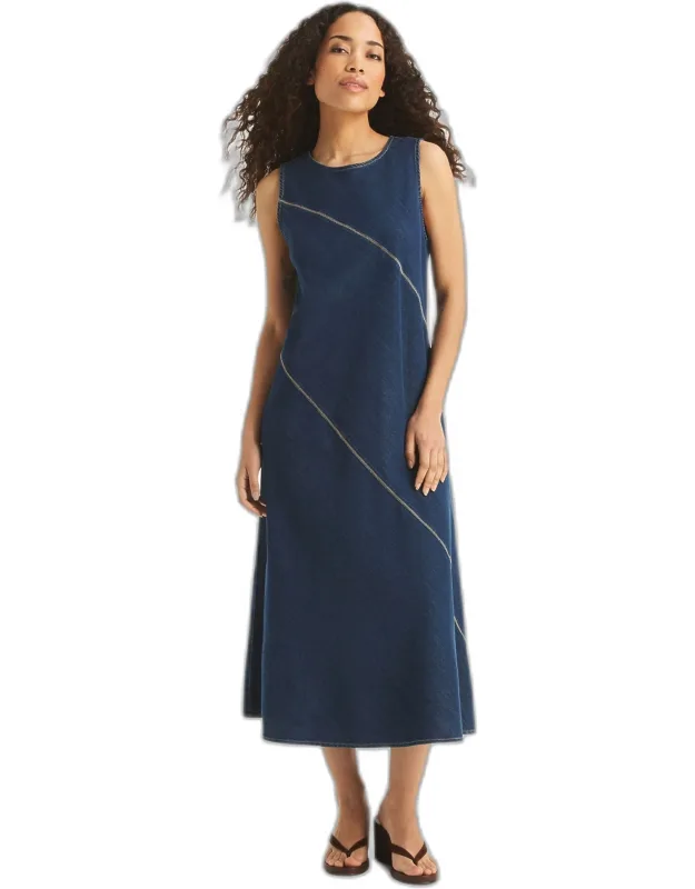 Asymmetrical Denim Dress