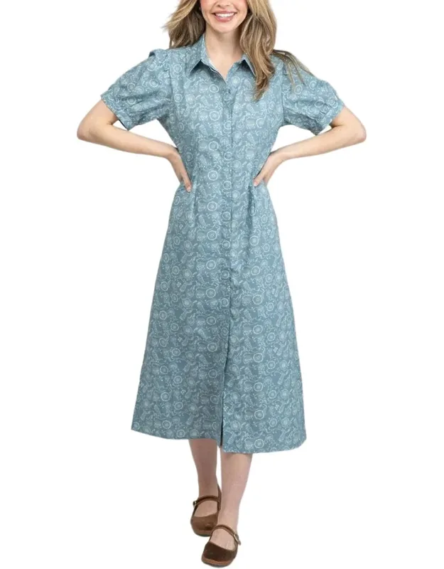 Kris Dress With Collar And 49.5in Length