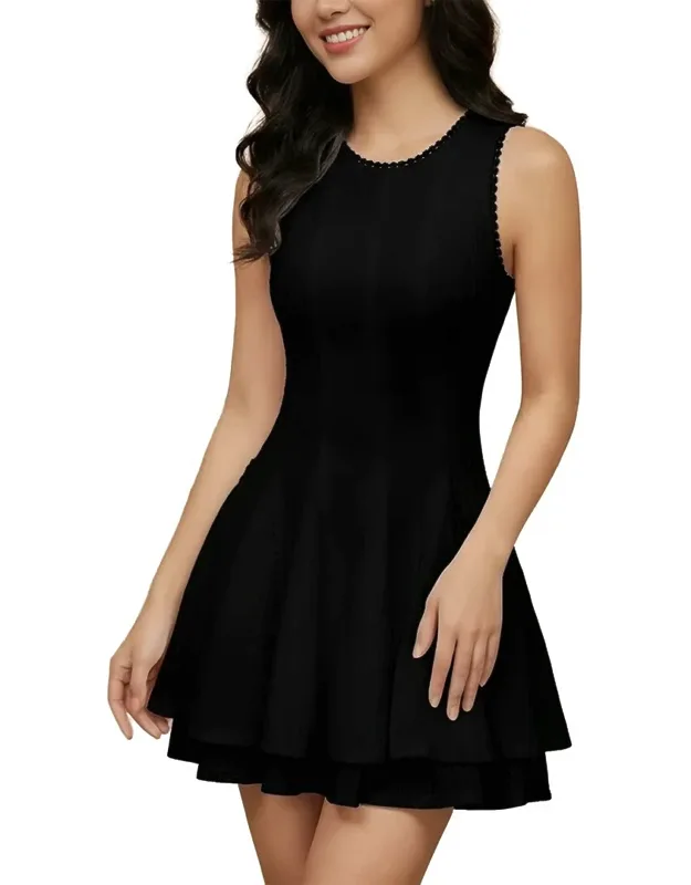 Solid Mini Dress