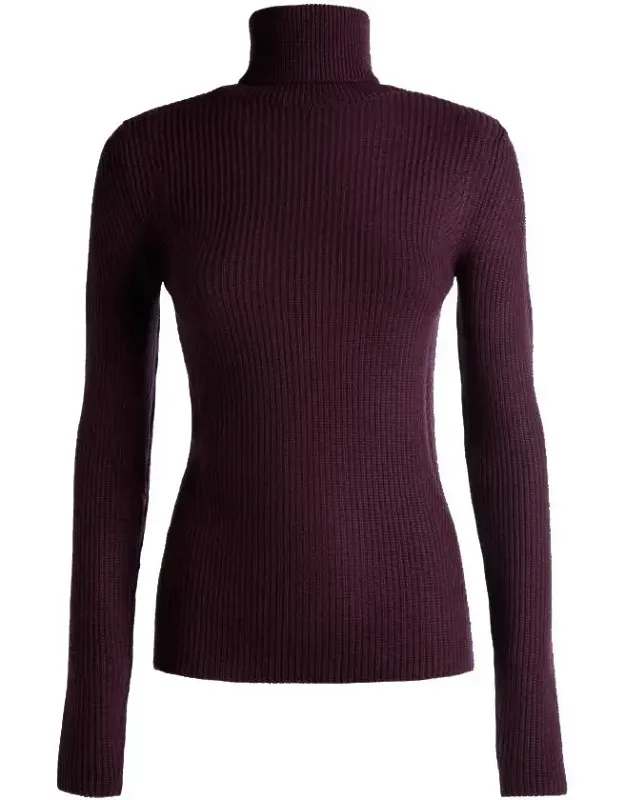 Orchid Wool Turtleneck Sweater