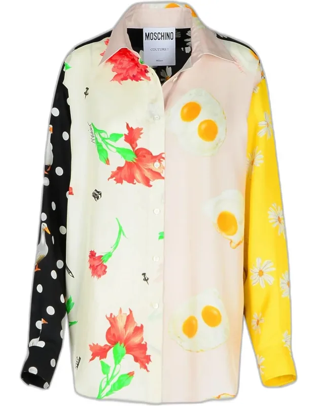 Patchwork Silk Shirt