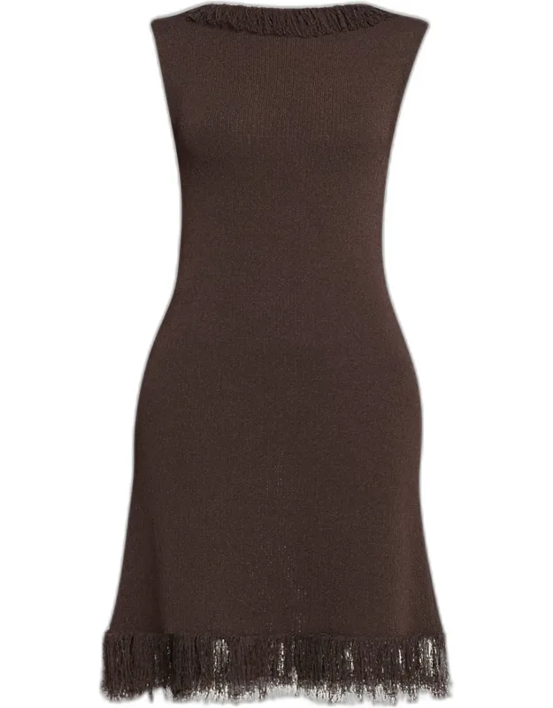 Textured Fringe Dress