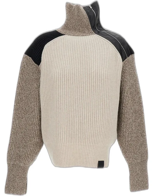 Colour-block Wool Sweater