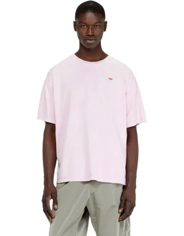 Cotton T-shirt With Treated Effect