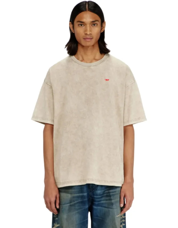Cotton T-shirt With Treated Effect