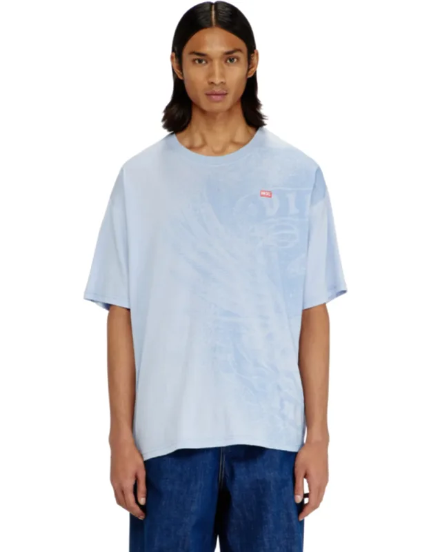 Relaxed T-shirt With Pigment Prints