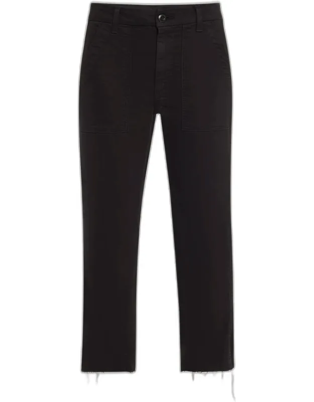 Easy Straight Cropped Trousers