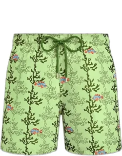 Swim Trunks Embroidered Seaweed