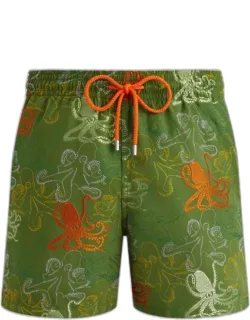 Swim Shorts Embroidered Octopussy - Limited Edition - Swimwear