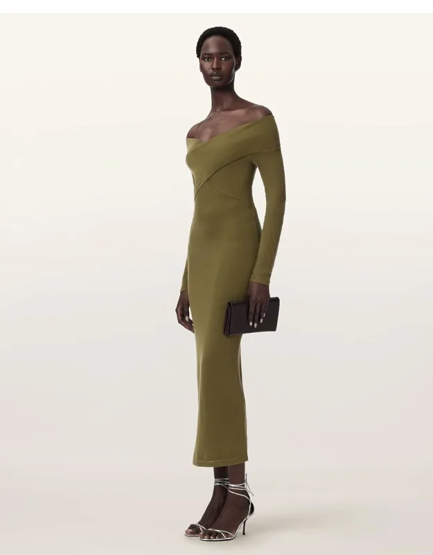 Delta Bodycon Jersey Midi Dress