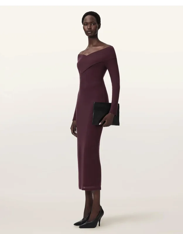 Delta Bodycon Jersey Midi Dress