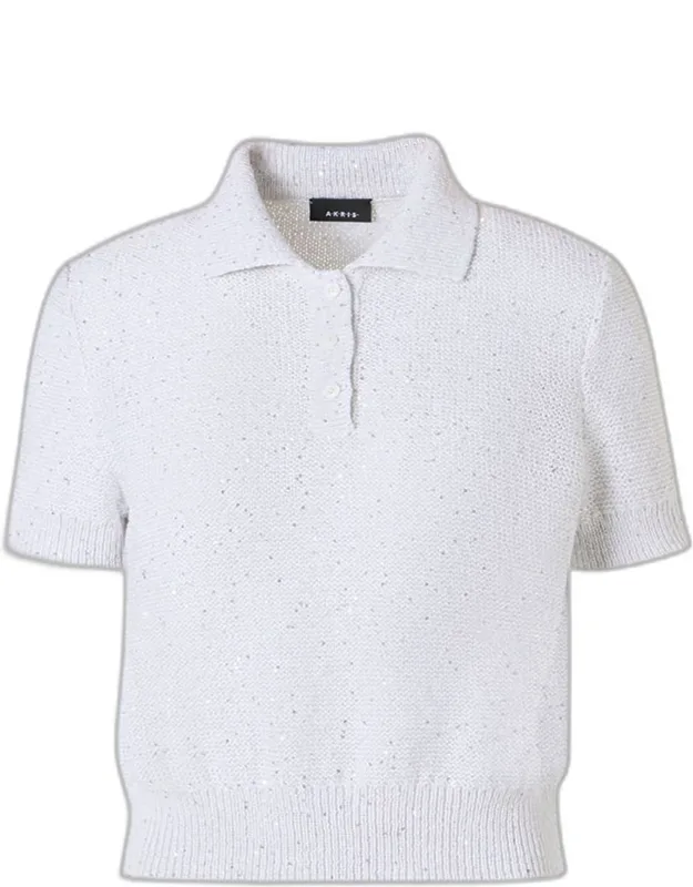 Micro Sequined Knit Sweater
