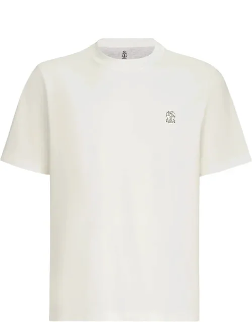 Cotton-jersey Crew-neck T-shirt With Logo