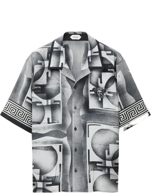 Printed Crêpe De Chine Silk Shirt
