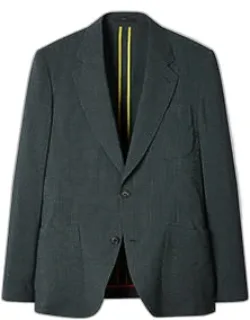 Seersucker Check Blazer