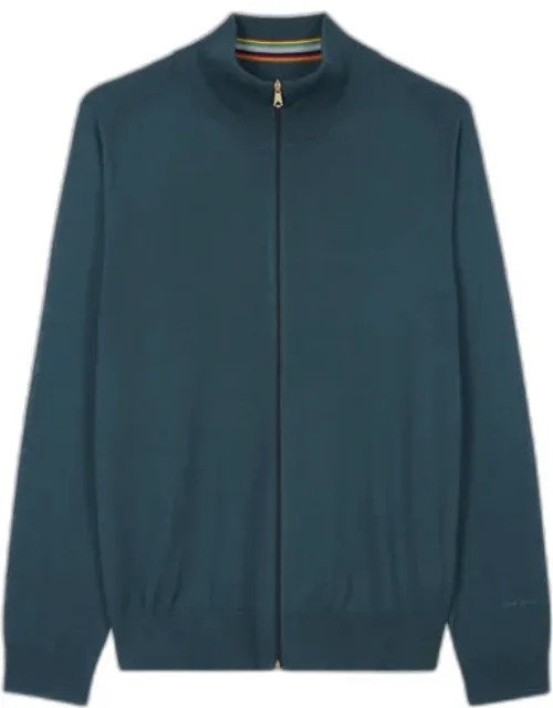 Merino Wool Full-zip Cardigan