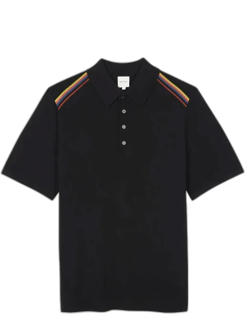 Merino Wool 'artist Stripe' Polo Shirt