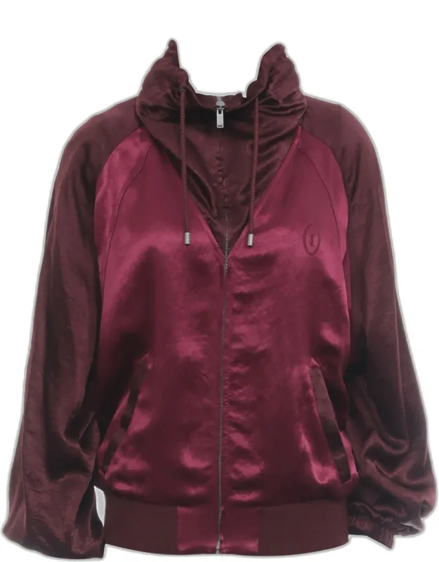 Logo Embroidered Zip Up Jacket