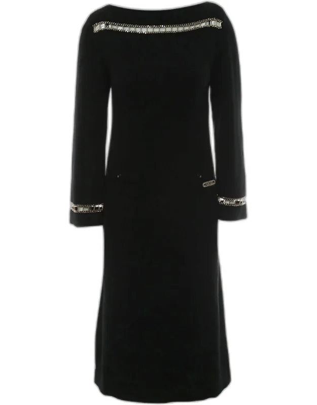 Long Knitted Sleeve Dress