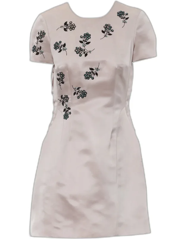 Embellished Silk Dress