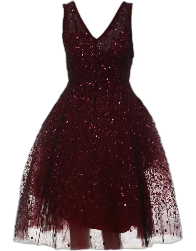 Sequin Mesh Sleeveless Dress
