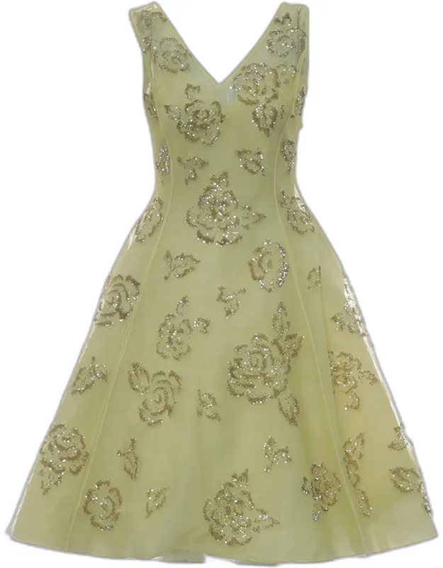 Sleeveless Sequined Embellished Dress