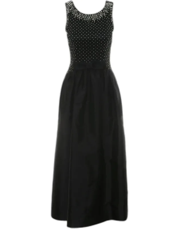 Sleeveless Crystal Embellished Dress