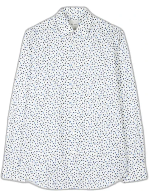Tailored-fit Small Floral Print Shirt