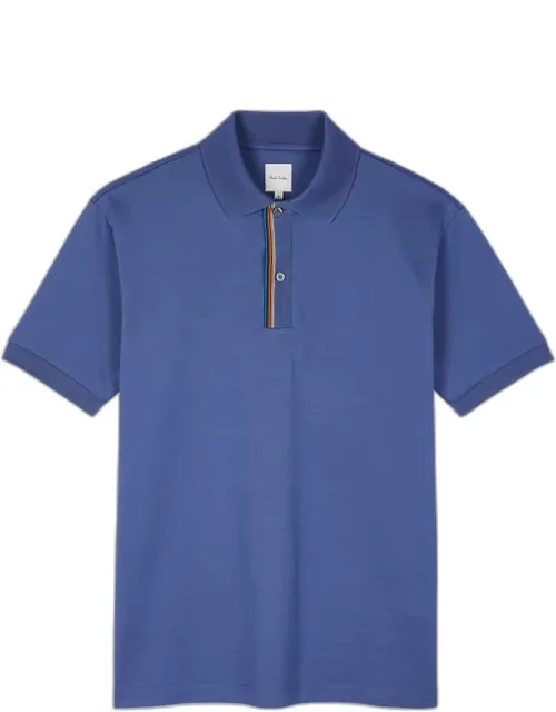 Signature Stripe Trim Polo Shirt