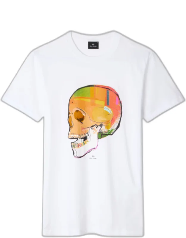 Skull Sketch Print T-shirt