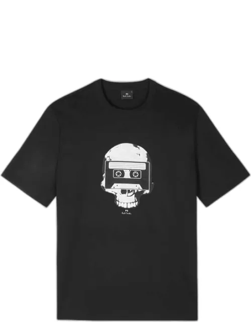 Skull Tape Print T-shirt