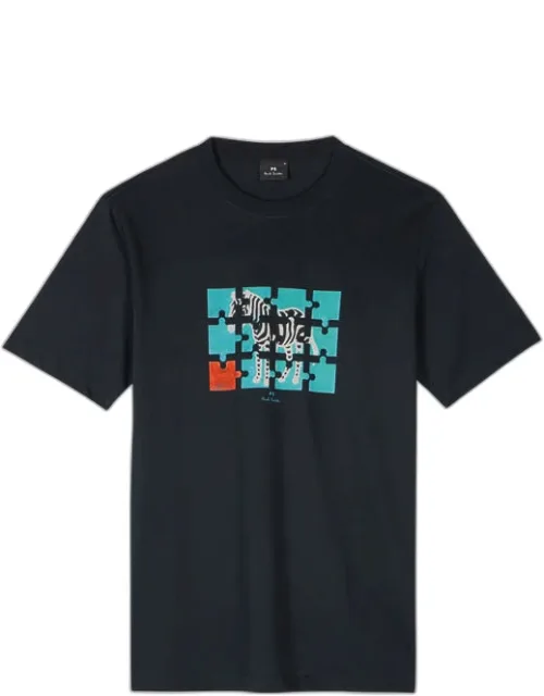 Jigsaw Zebra Print T-shirt
