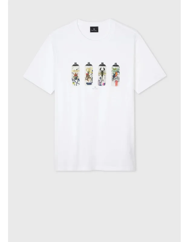 Spray Cans Print T-shirt