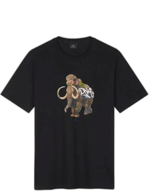 Graffiti Mammoth Print T-shirt