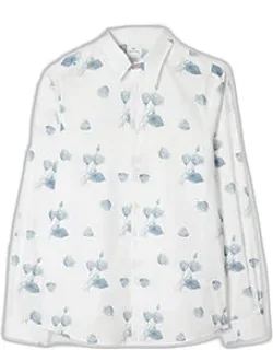 Tailored-fit Half Tone Floral Shirt
