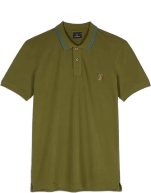 Broad Stripe Zebra Polo Shirt
