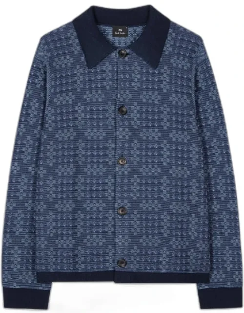 Geo Cotton Cardigan