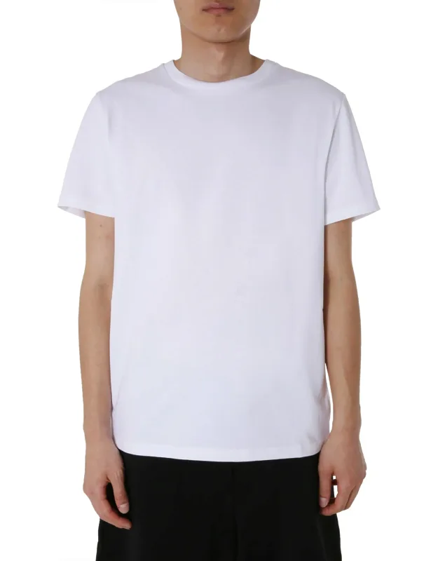 Round Neck T-shirt With Maxi Patch Logo And 100% Cotton