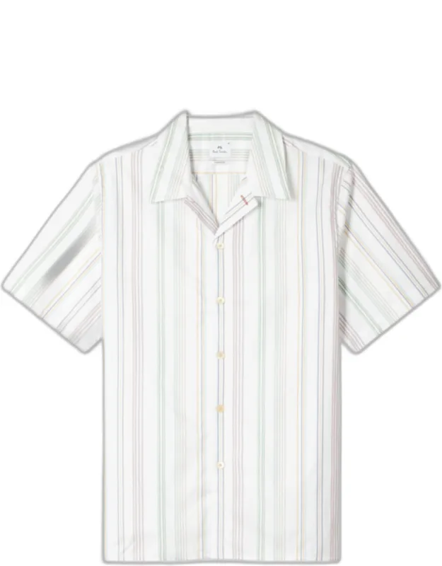 Multistripe Short-sleeve Shirt