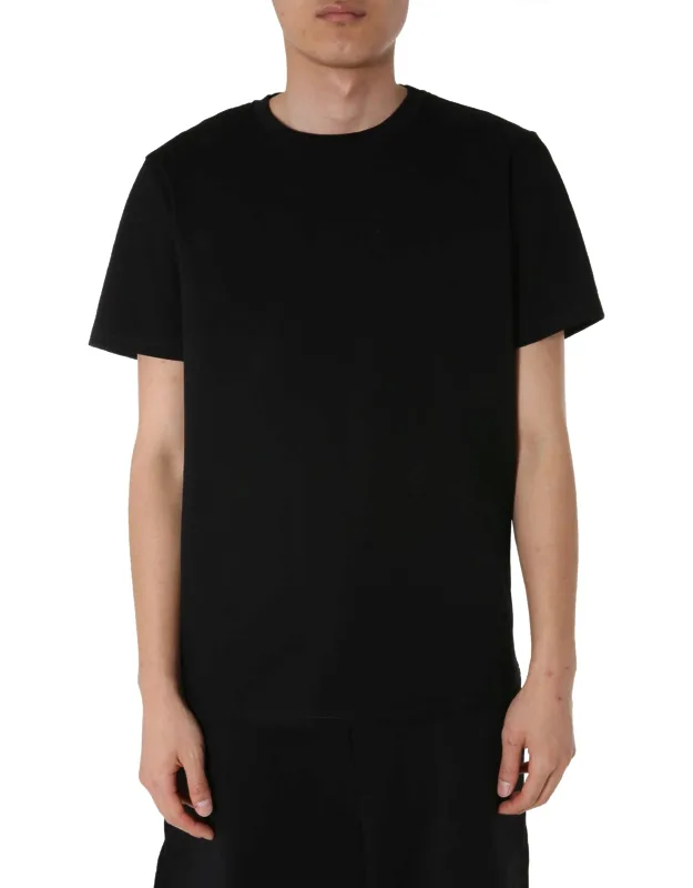 Round Neck T-shirt Maxi Patch Logo On Back