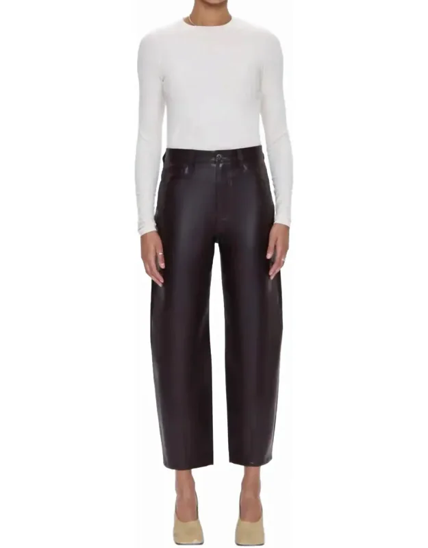 High Rise Barrel Pants