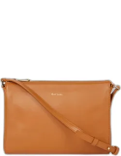 Light Brown Leather Cross-body Bag