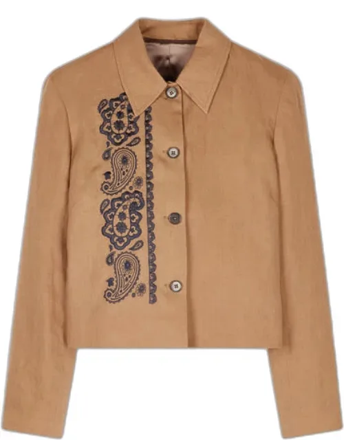 Paisley Linen Jacket