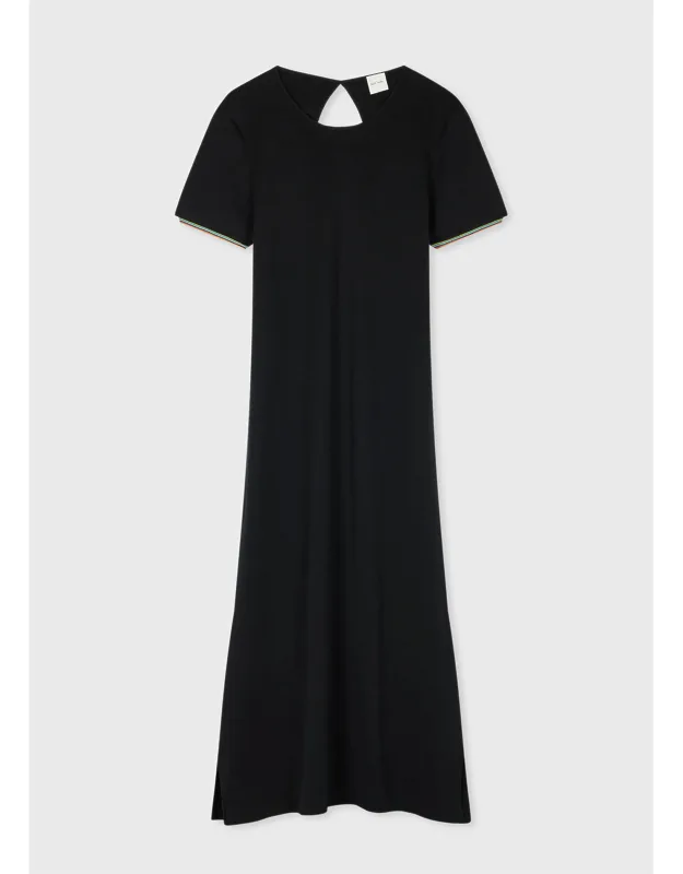 Knitted 'signature Stripe' Sleeve Dress