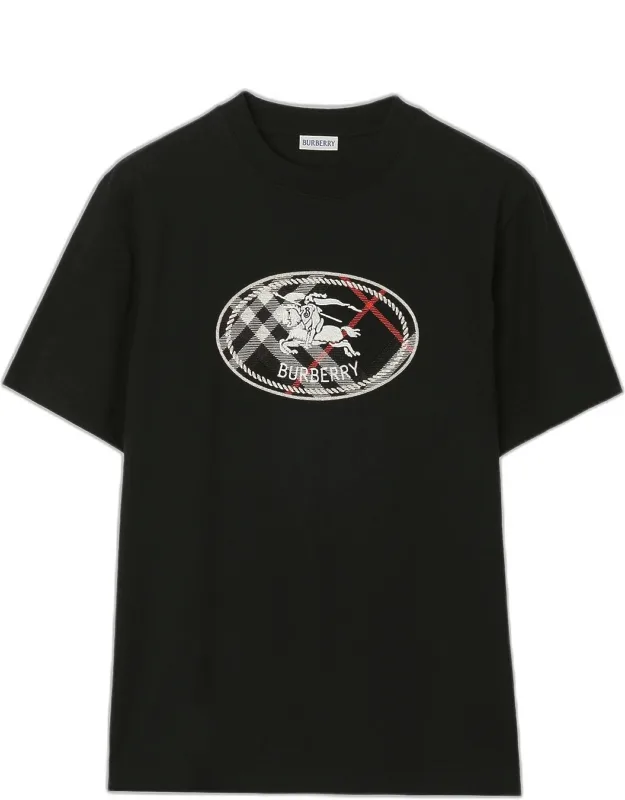Ryan Ekd Check Cotton T-shirt