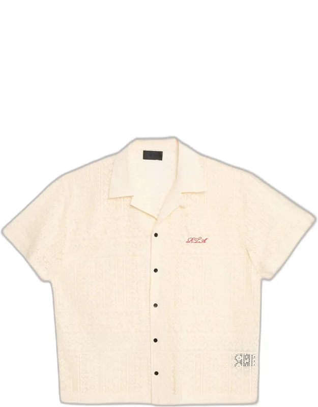 Nathan Open-knit Short-sleeve Shirt