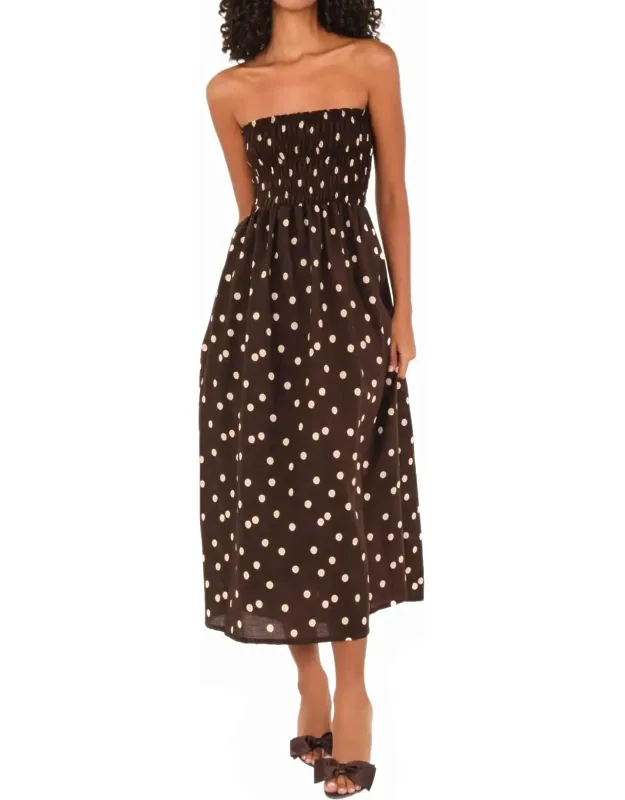 Drift Strapless Midi Dress