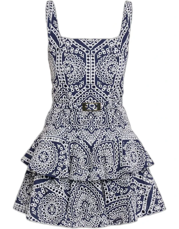 Cotton Eyelet Mini Dress